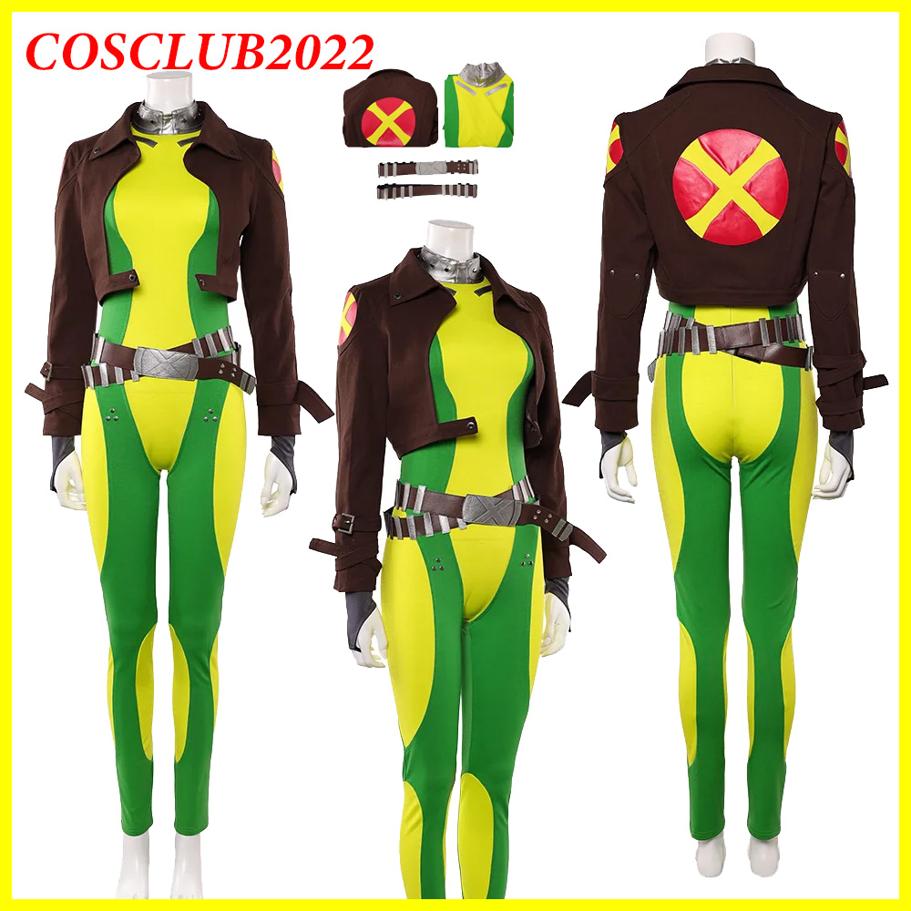 Women'S Fashion Leather Jacket - ファンタジアローグコスプレ衣装ジャンプスーツジャケット映画 X-97 ロールプレイコートベルト女性大人制服カーニバル衣装ハロウィンスーツ