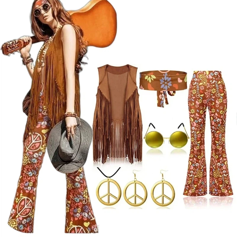 Women'S Fashion From The 70S - ヒッピーディスコ 60年代 70年代 大人用 プリムコスチューム 女性