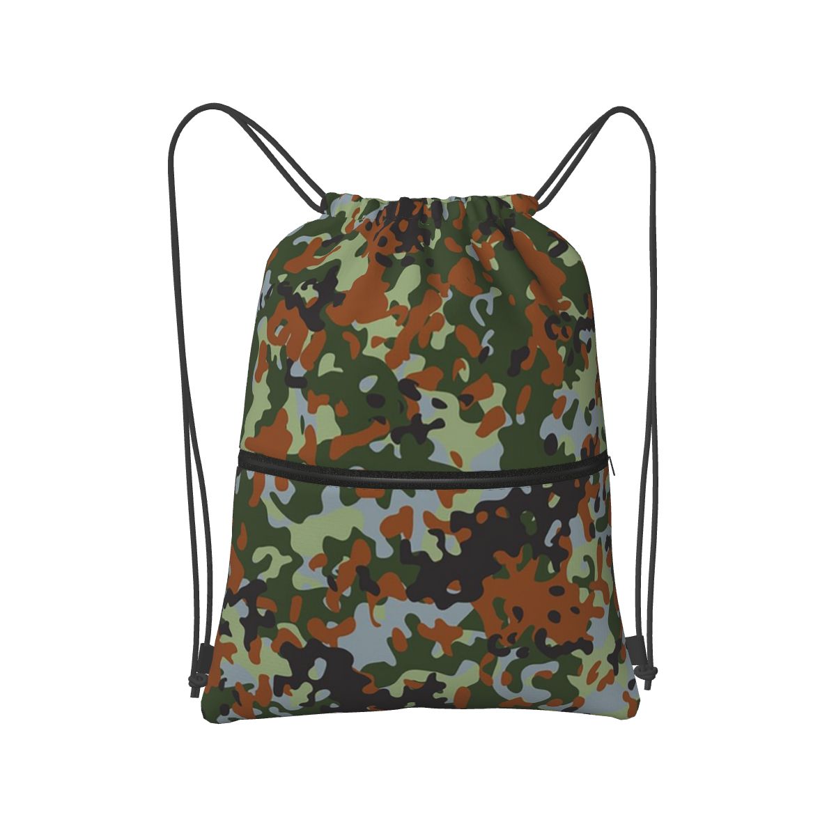 Women'S Fashion Ww2 - Splintertarn ドイツ WW2 迷彩軍軍事迷彩バックパックファッション巾着バッグ収納袋ブックバッグ男性女性用