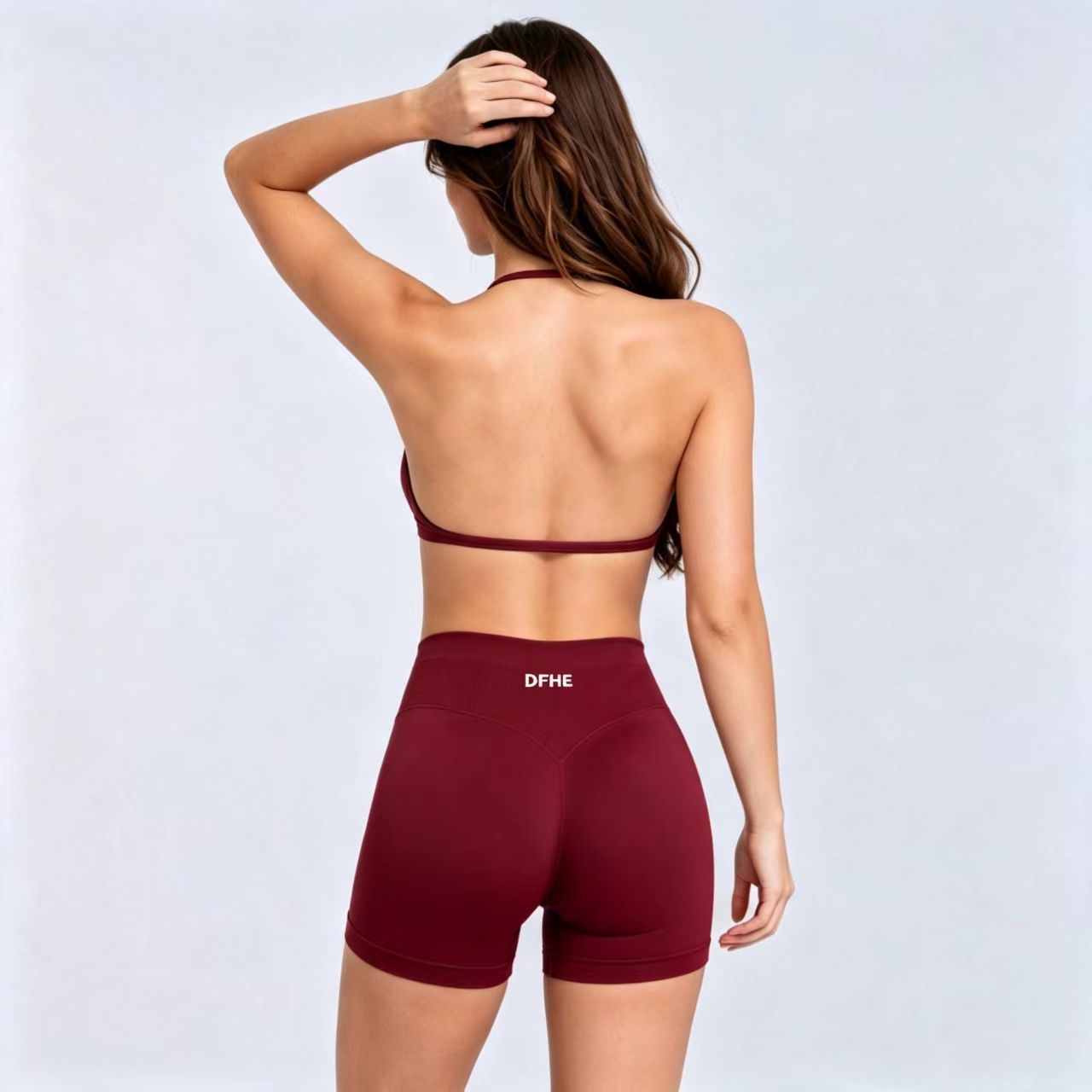 High Waist Leggings - DFHE レディース ハイウエスト フィットネス ワークアウト ヨガショーツ
