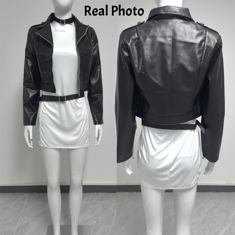 スーパーの裏で喫煙するあなたと山田のコスプレ衣装 アニメロー - Women'S Fashion Leather Jacket のレビューと価格