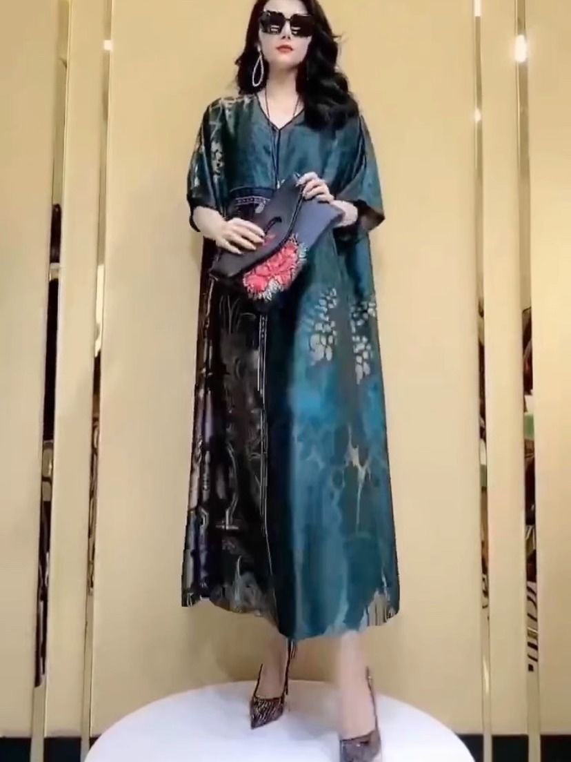 気質高級大型夏用シルクマルベリーシルクドレスファッショナブル - Women Fashion Dress Names のレビューと価格