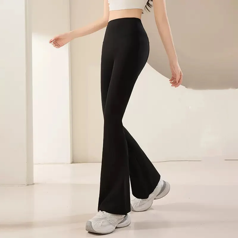 伸縮性のあるシャークスキンフィットネスヨガパンツ ハイウエス - High Waist Leggings のレビューと価格