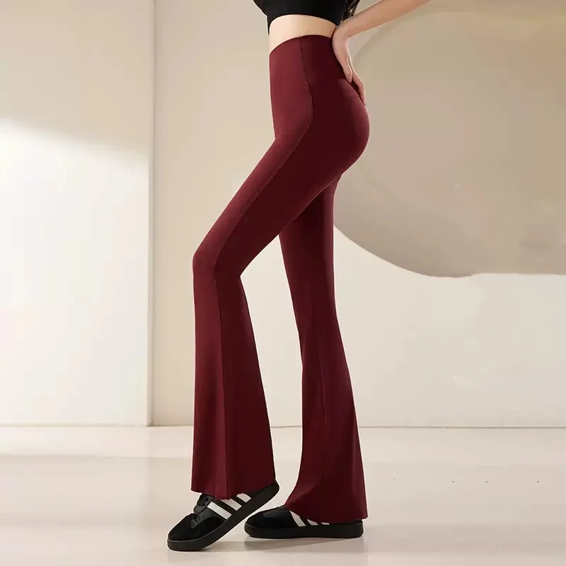 伸縮性のあるシャークスキンフィットネスヨガパンツ ハイウエス - High Waist Leggings のレビューと価格