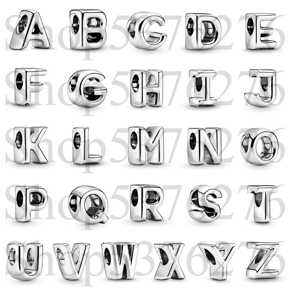 925スターリングシルバービーズ アルファベット文字 A B - Women'S Fashion From The 20S のレビューと価格