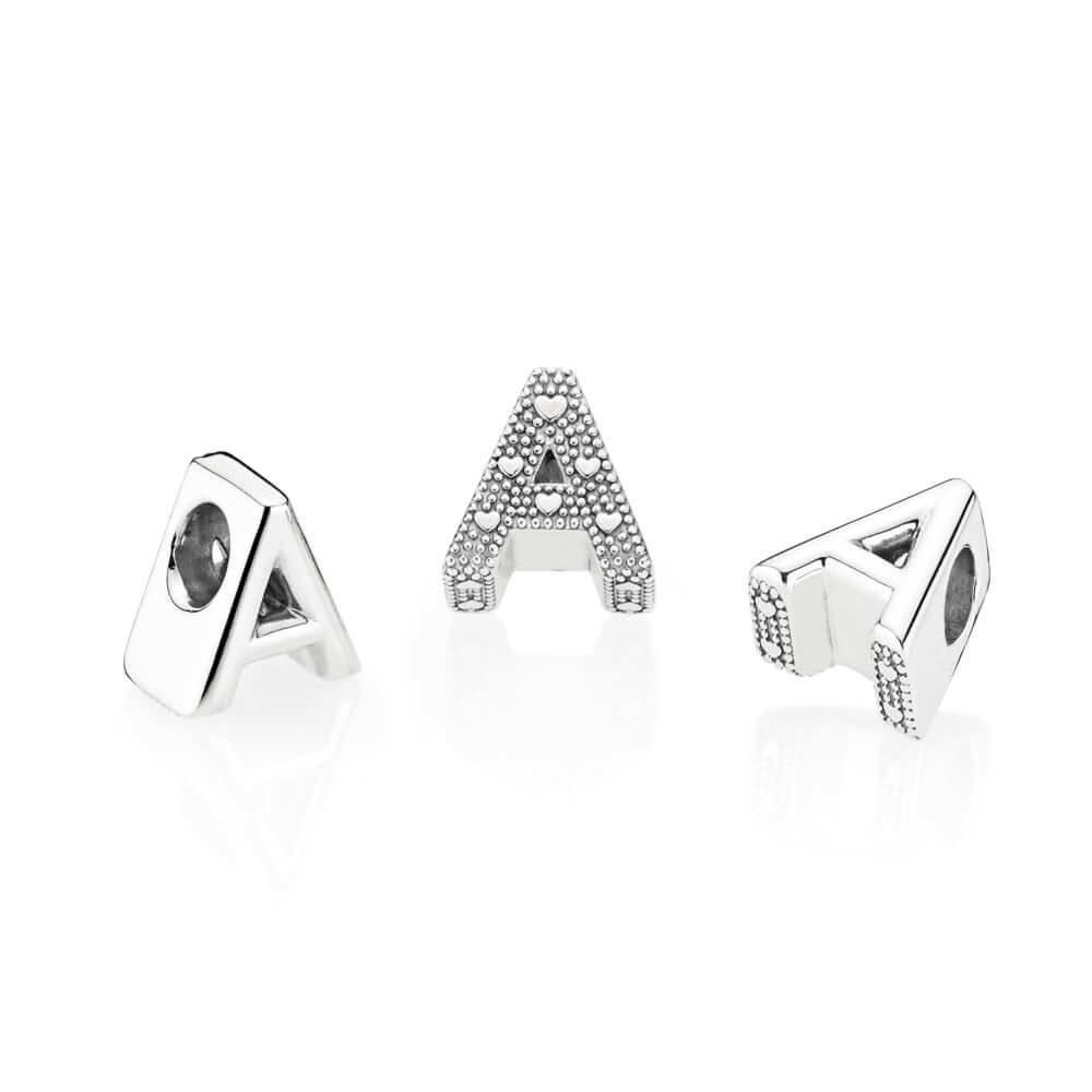 925スターリングシルバービーズ アルファベット文字 A B - Women'S Fashion From The 20S のレビューと価格