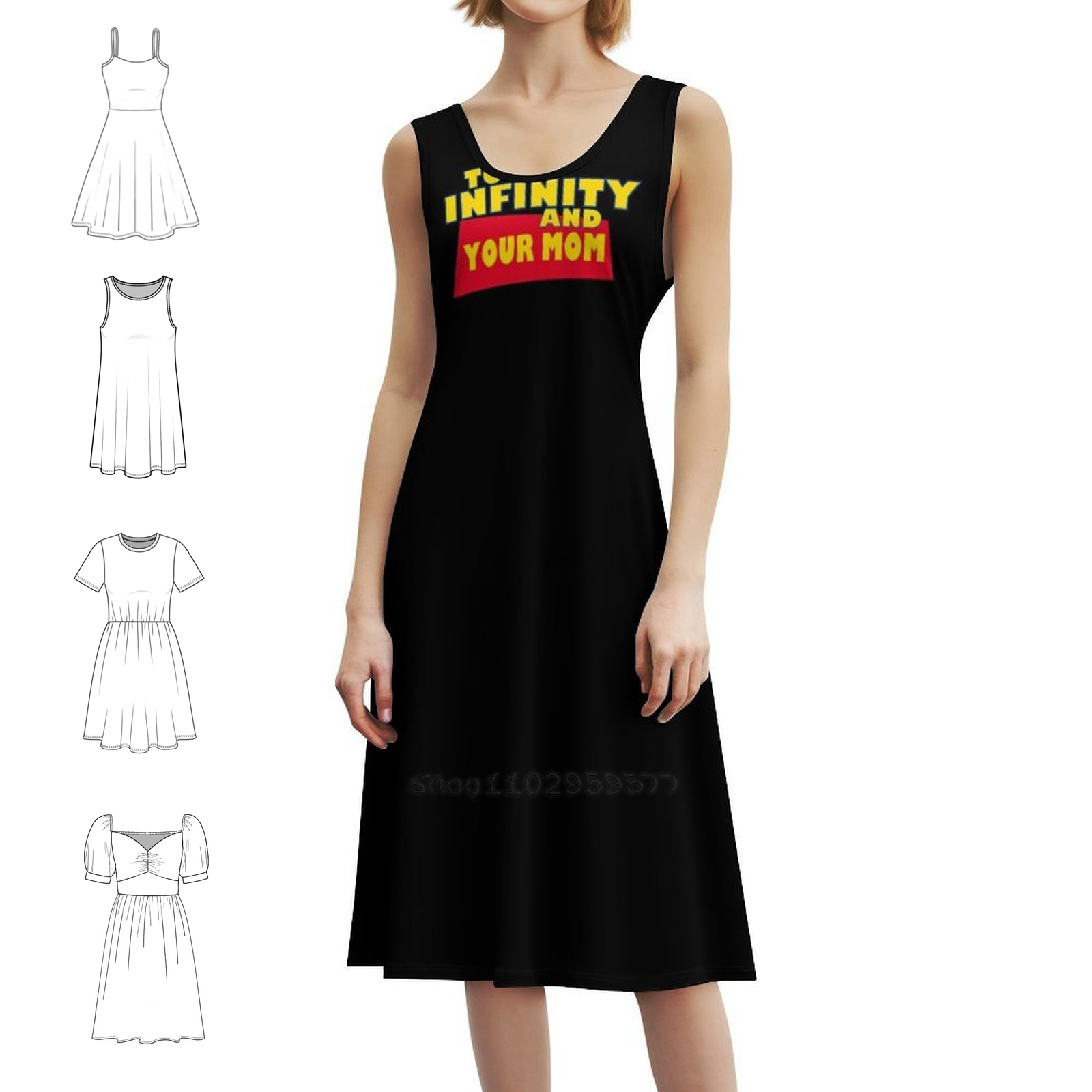 To Infinity And Your Mom 花柄スモッ - Smocked Dress Women のレビューと価格