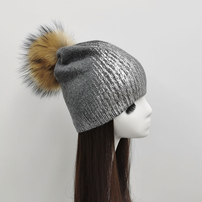 Janefur-本物のアライグマの毛皮が付いた女性用帽子,暖 - Women'S Real Y2K Fashion のレビューと価格
