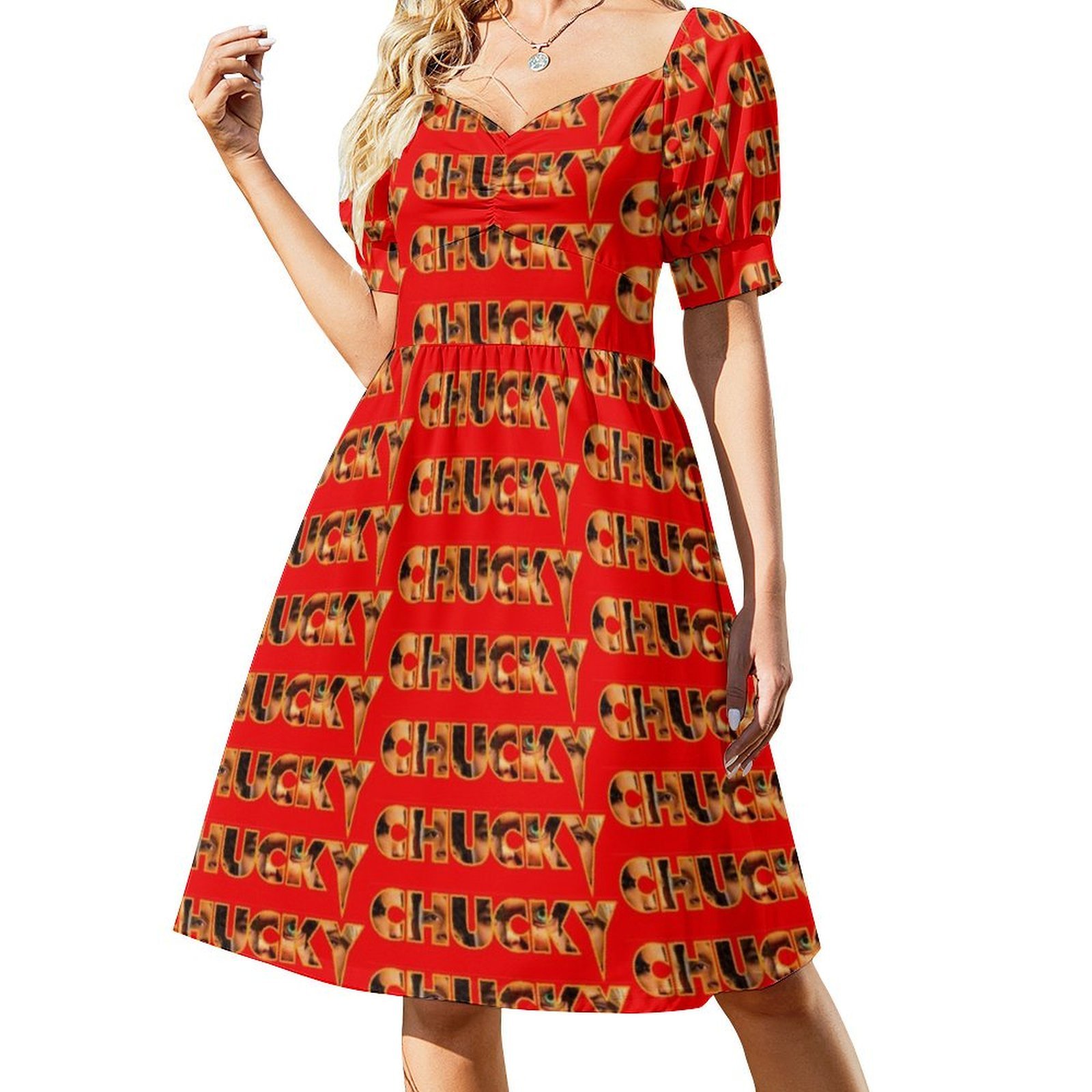 チャッキー 2021 タイトルブロック花柄スモックドレス女性 - Smocked Dress Women のレビューと価格