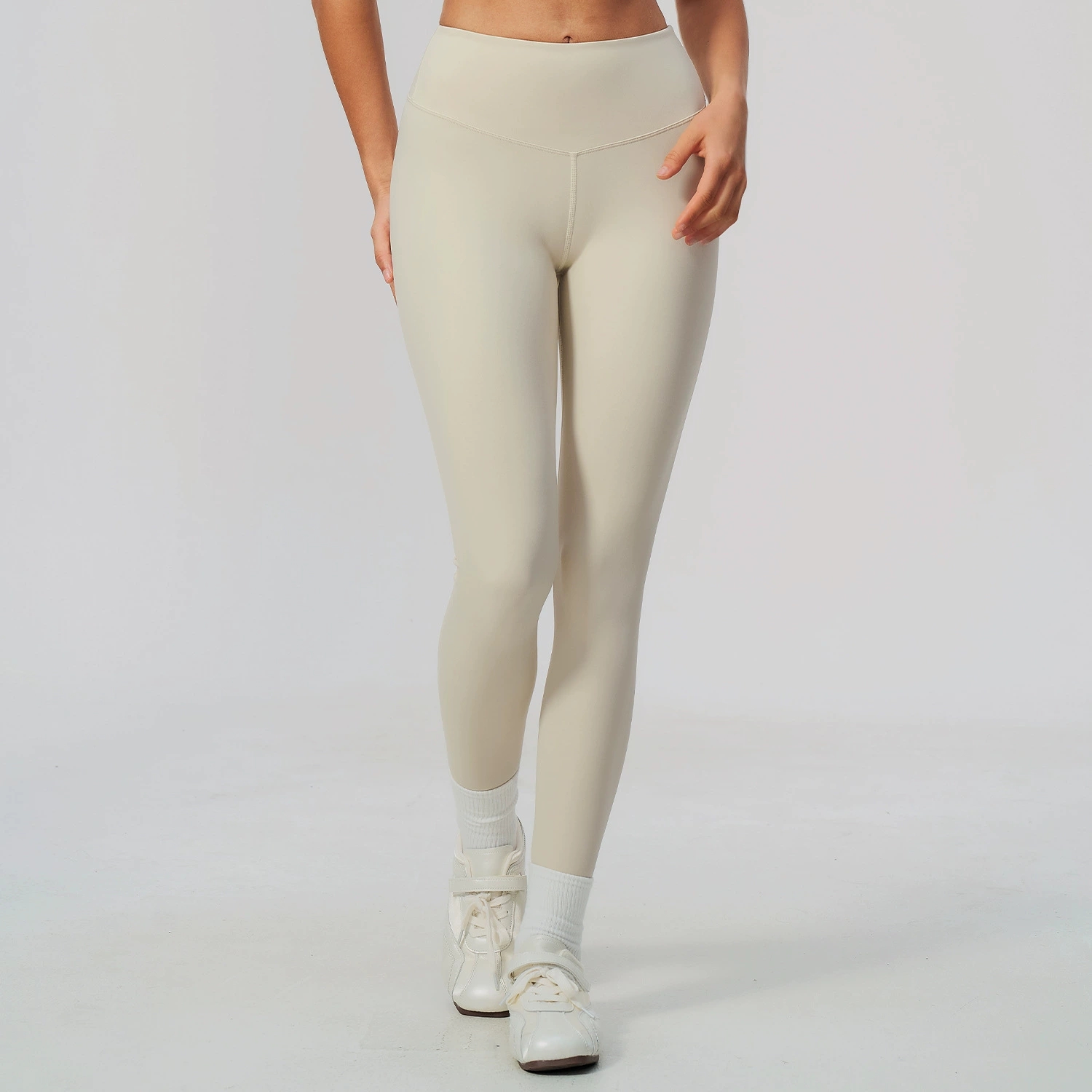 無地ヨガパンツ レディース ハイウエスト ジム フィットネス - High Waist Leggings のレビューと価格