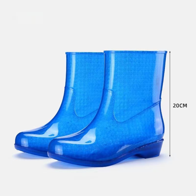 女性用透明ソフトソールレインシューズ,滑り止め,リネン,ゼリ - Women'S Fashion Rain Boots のレビューと価格