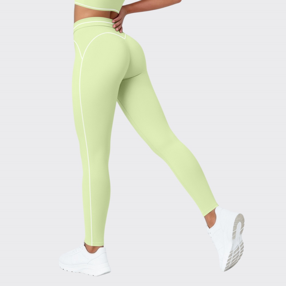 ハイウエストスポーツレギンス女性フィットネスランニングヨガパ - High Waist Leggings のレビューと価格