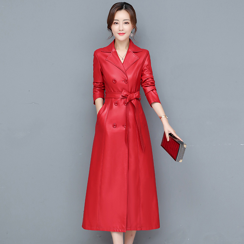 M-7XL 新しい 女性 シープスキンコート 春 秋 202 - Women'S Fashion Leather Jacket のレビューと価格