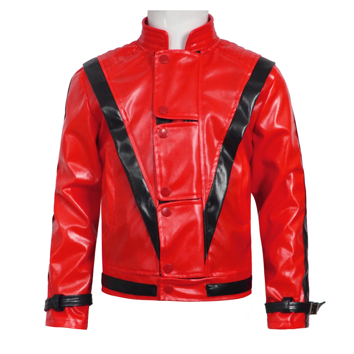 マイケル・ジャクソン スリラー 怖いコスチューム 赤いレザー - Women'S Fashion Leather Jacket のレビューと価格
