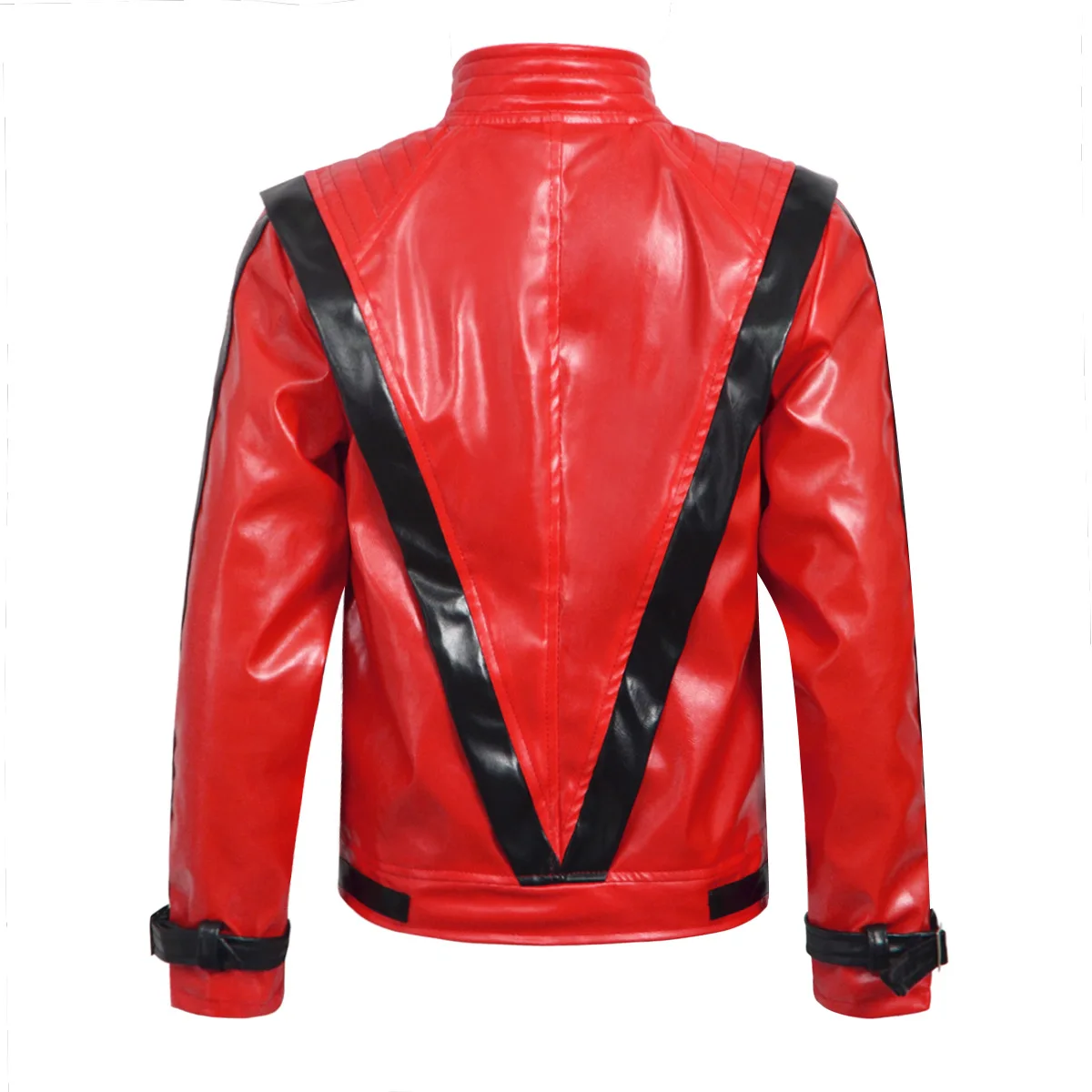 マイケル・ジャクソン スリラー 怖いコスチューム 赤いレザー - Women'S Fashion Leather Jacket のレビューと価格