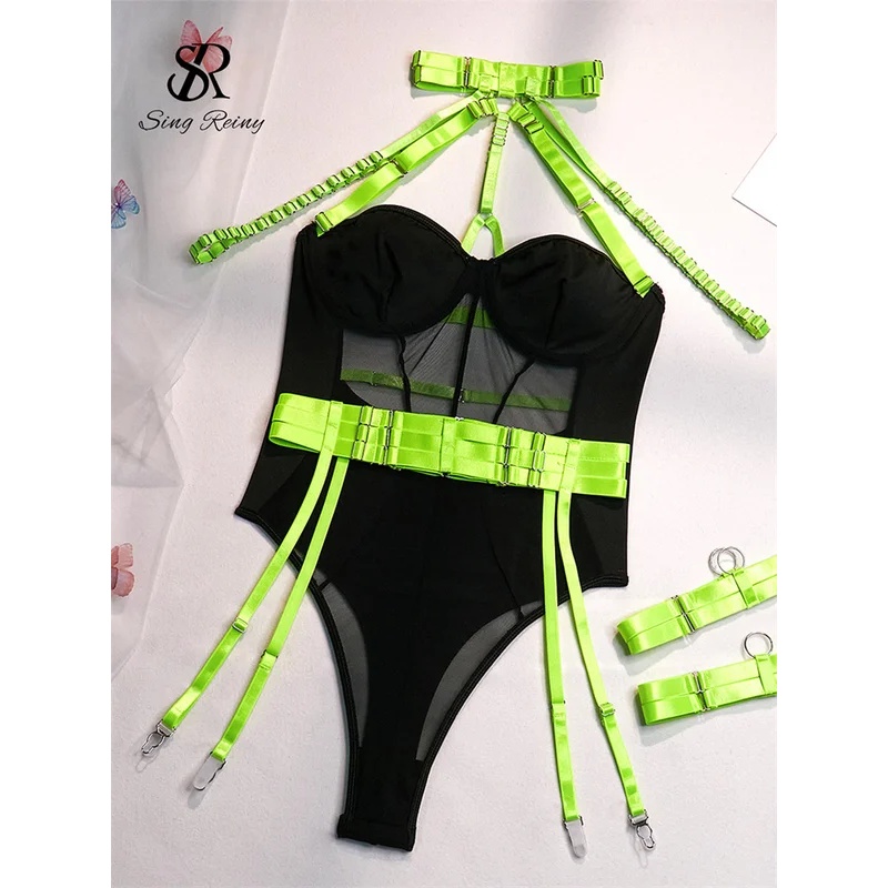 ノリアファッション ホルターネック シースルー セクシー プ - Women'S Fashion Underwear のレビューと価格