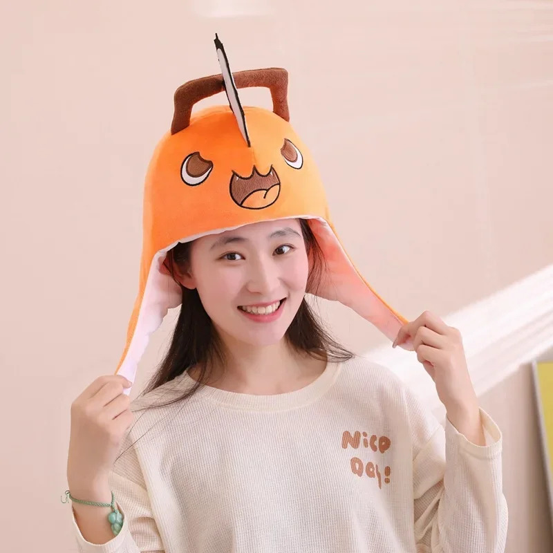 アニメチェーンソーマンポチタコスプレぬいぐるみヘッドギアキャ - Women'S Fashion Hats のレビューと価格