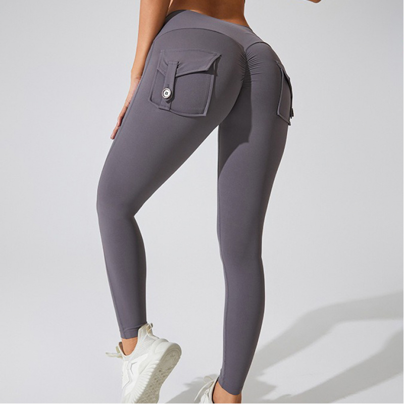 BIANHUI フィットネスレギンス女性ポケットピーチヒップ - High Waist Leggings のレビューと価格