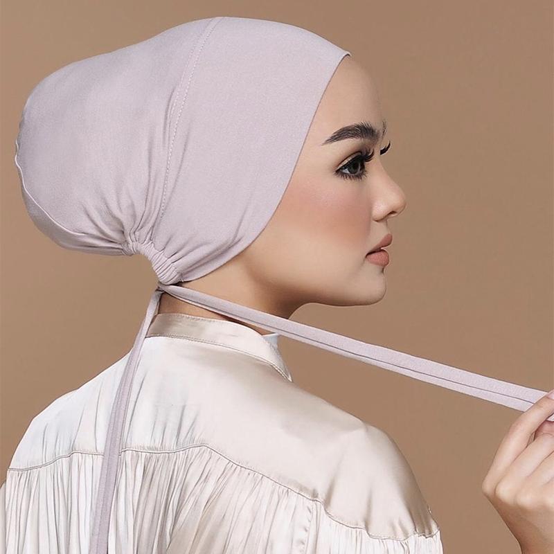 新しいソフトモーダルムスリムターバン帽子インナーヒジャブキャ - Women'S Fashion Hats のレビューと価格