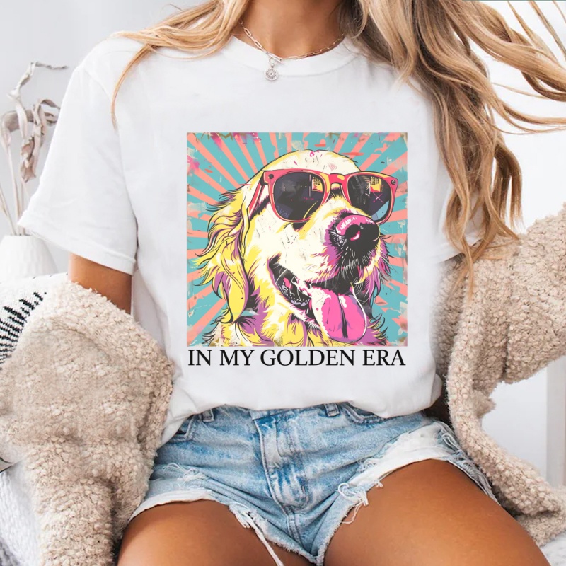 イン・マイ・ゴールデンレトリバー 70年代風Tシャツ ゴルデ - Women'S Fashion From The 70S のレビューと価格