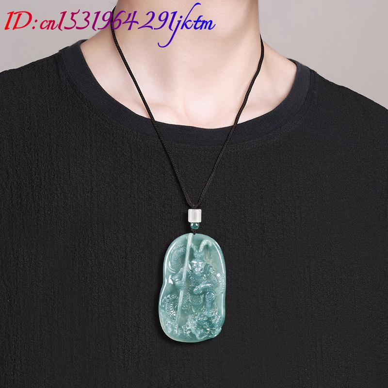 ビルマ翡翠猿王ペンダントネックレスヴィンテージ高級ギフト女性 - Women Fashion Necklace のレビューと価格